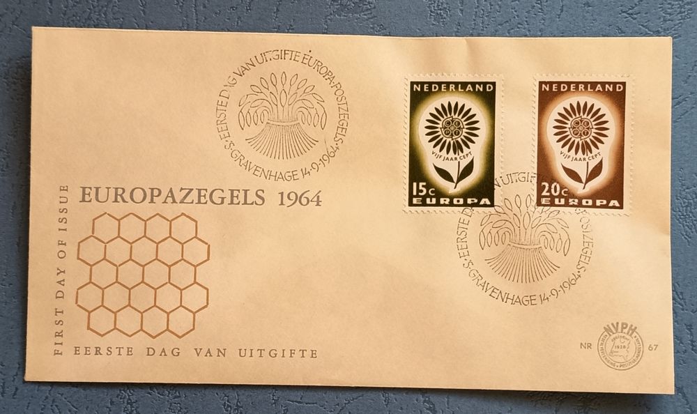 FDC Holandia Europazegels 1964