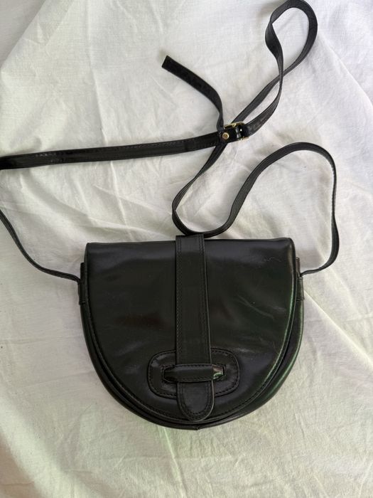 Жіноча вінтажна шкіряна сумка через плече