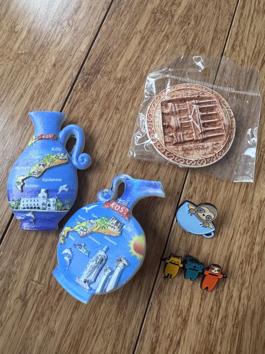 Zestaw 3 magnesy i 3 piny