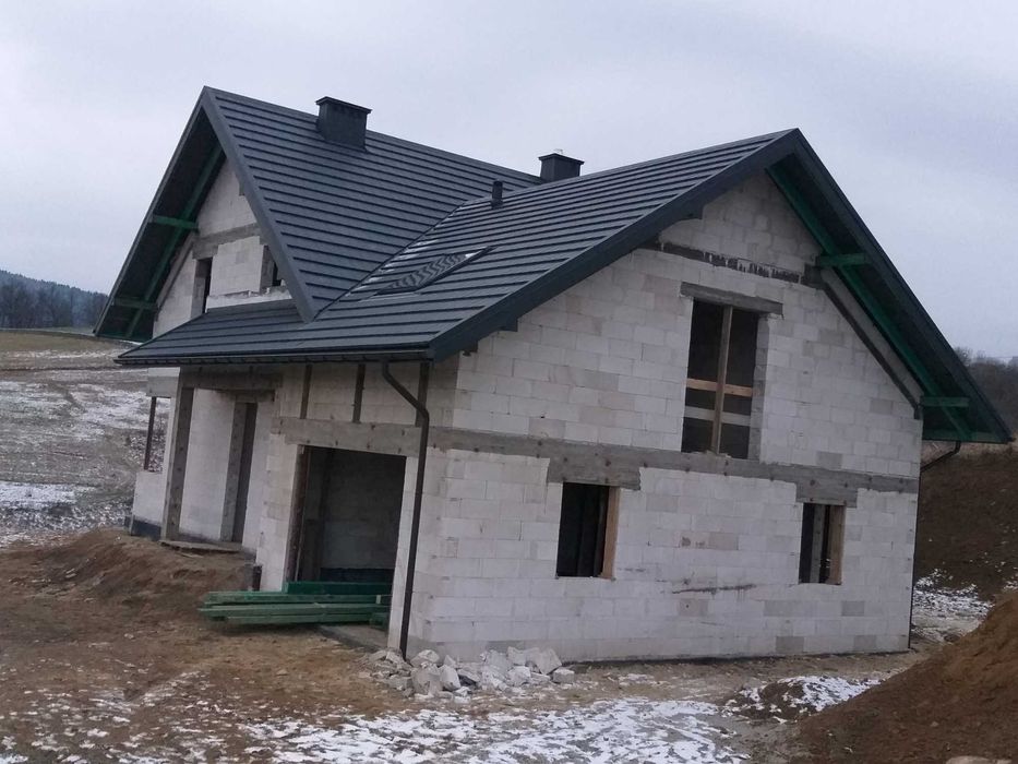 Przyjmę zlecenia na budowę domów, garaży, zmianę pokrycia i papowanie.