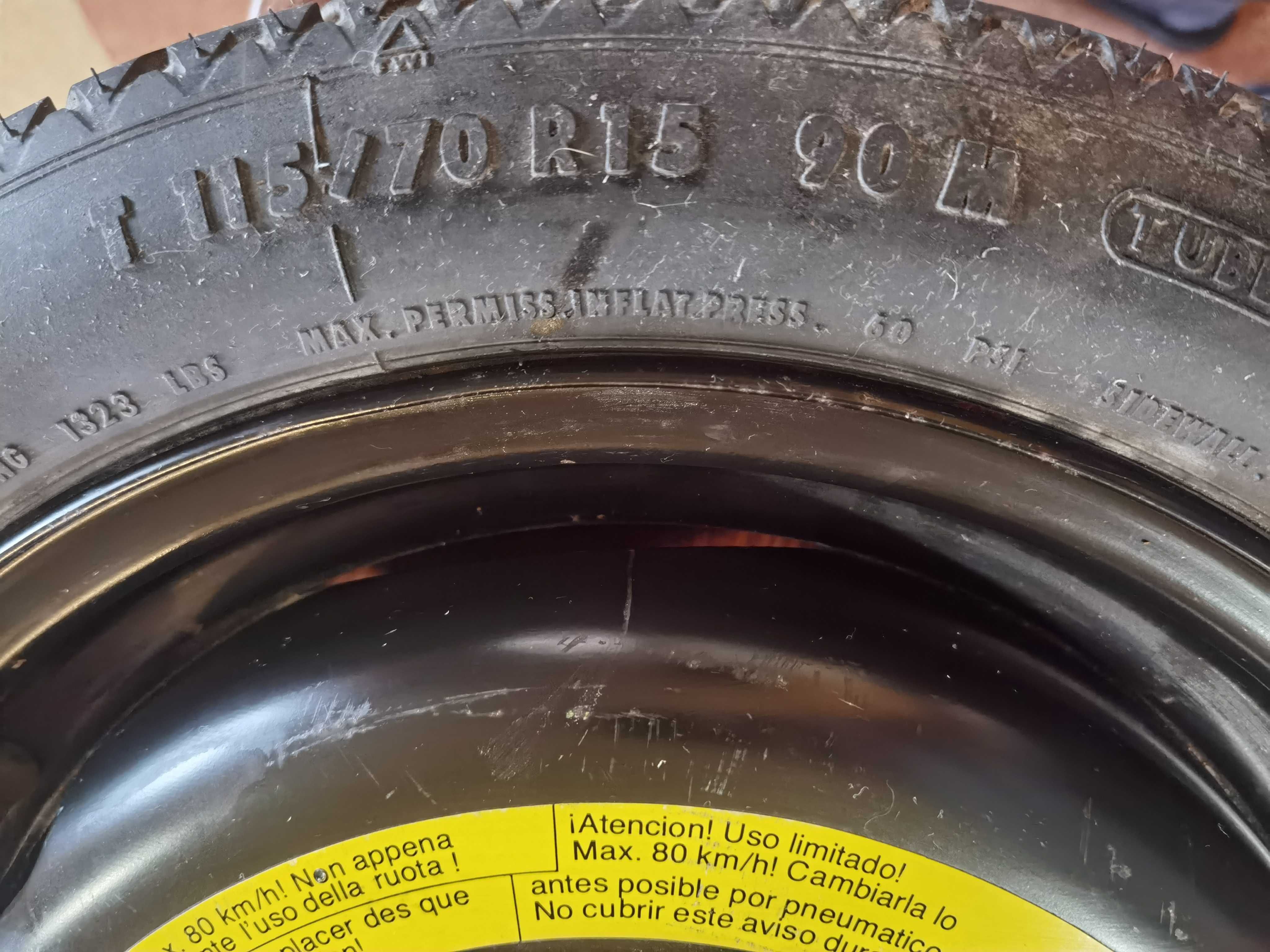 Pneu Suplente MICHELIN T115/70 R15 90M
