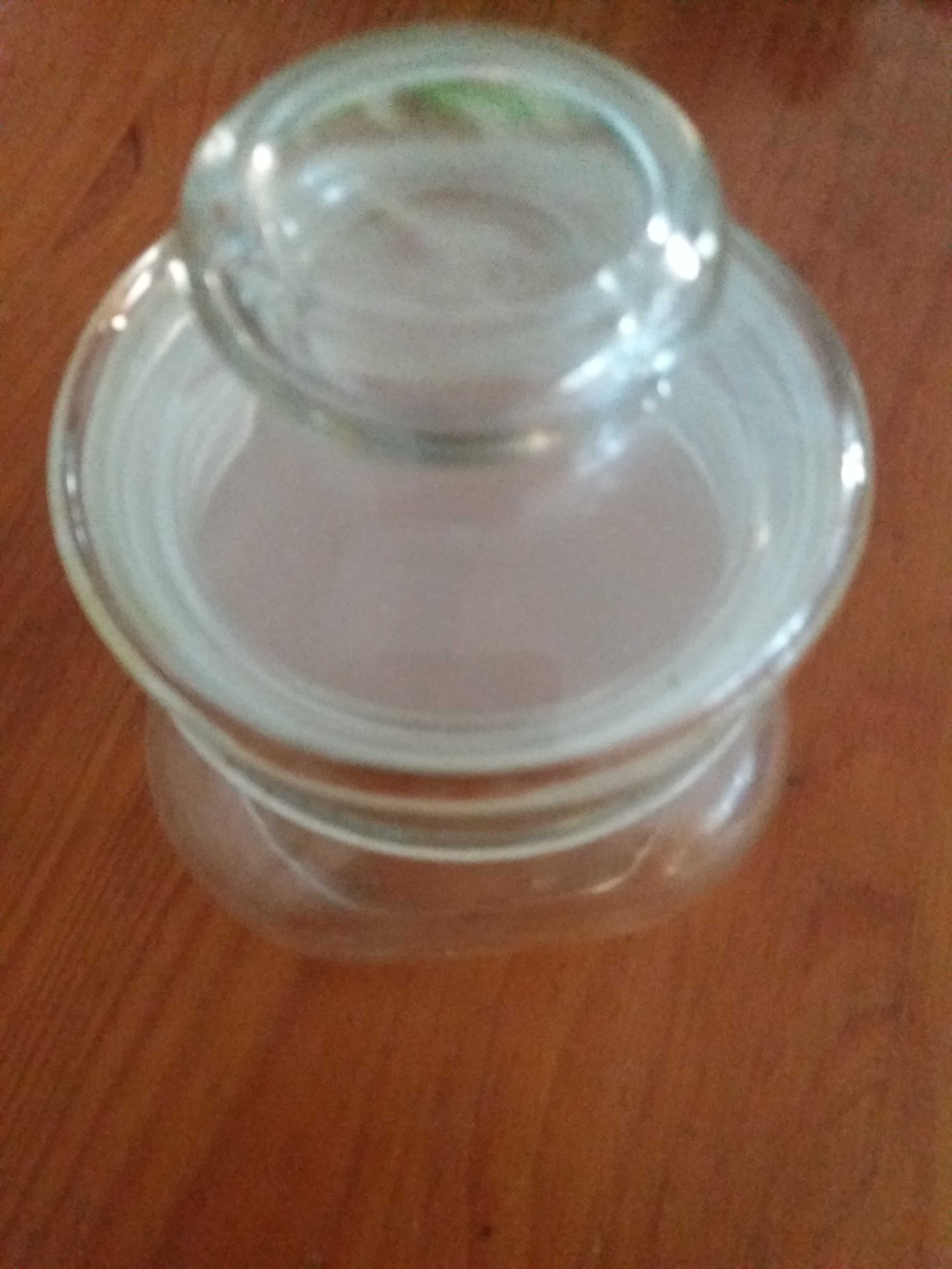 Frasco transparente.