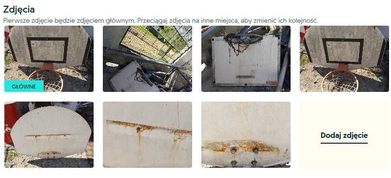 Kosze do koszykówki - używane