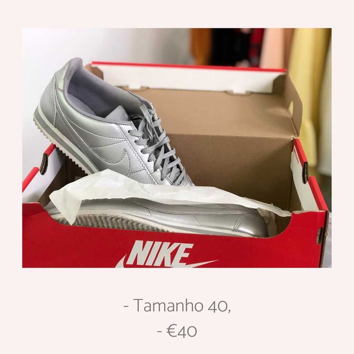 Nike Cortez Prateado