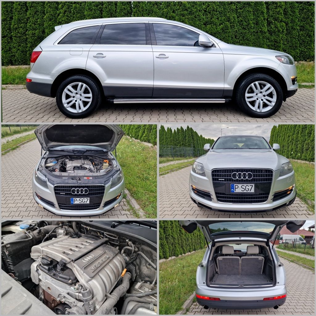 Audi Q7 3.6 V6 280KM QUATTRO 2009r 7-Osob, Niski Przebieg, ZAMIANA