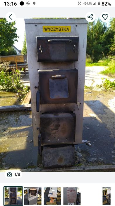 Piec koza  z śrubunkami na co