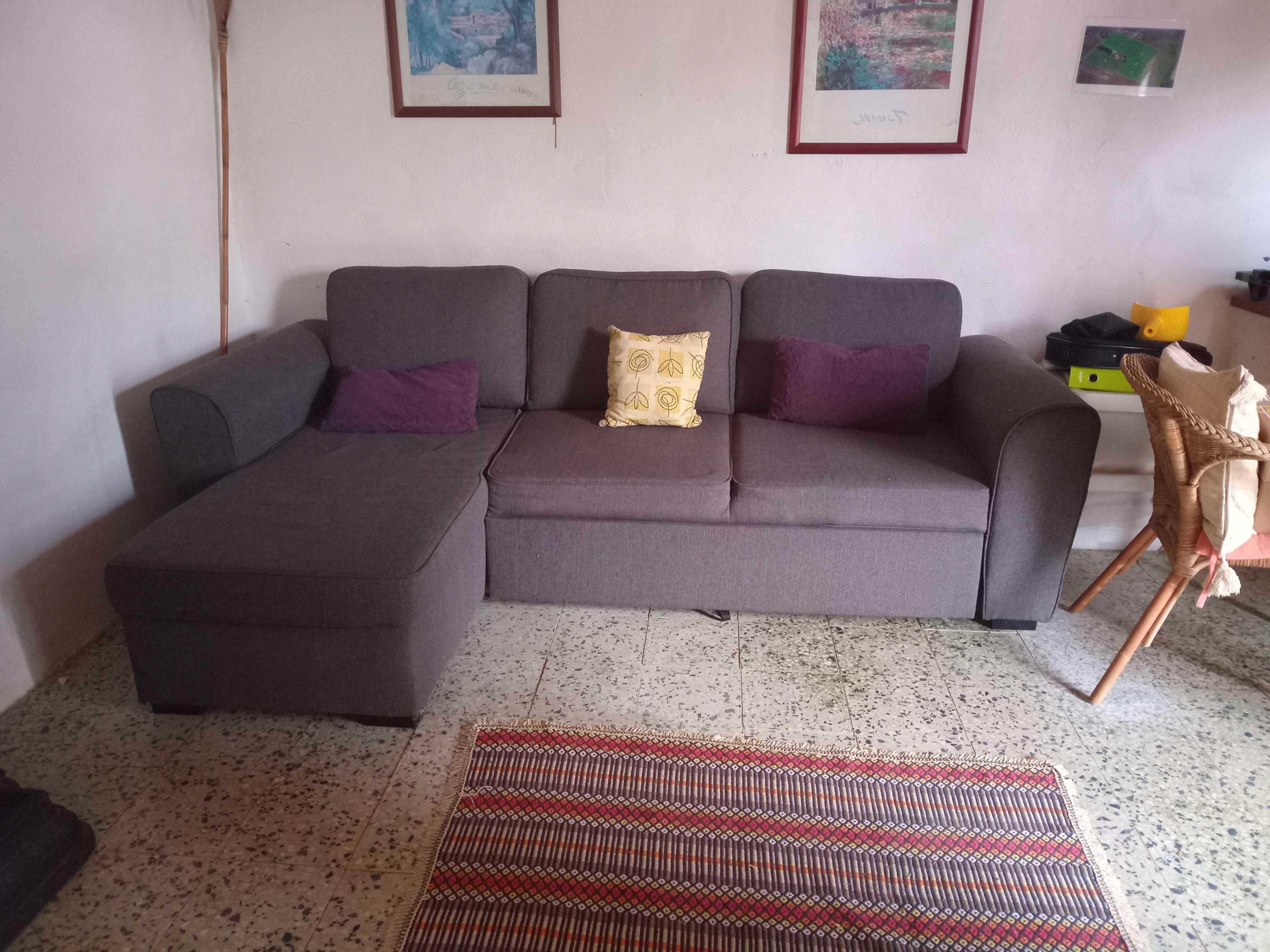 Sofa cama como arrumação