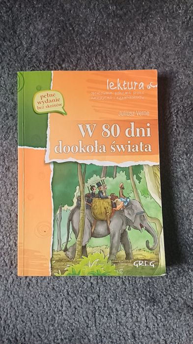 Książka z opracowaniem "W 80 dni dookoła świata"
