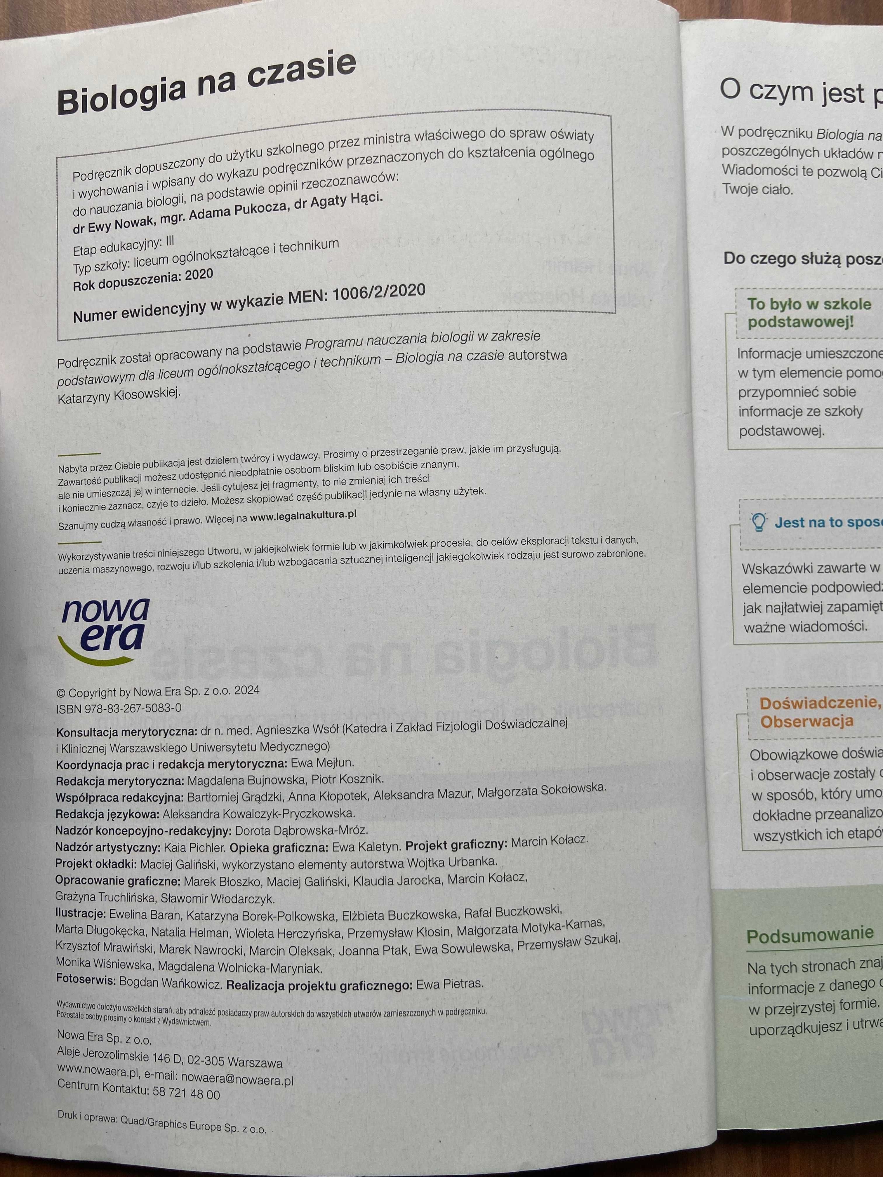 Podręcznik Biologia na czasie 2 zakres podstawowy