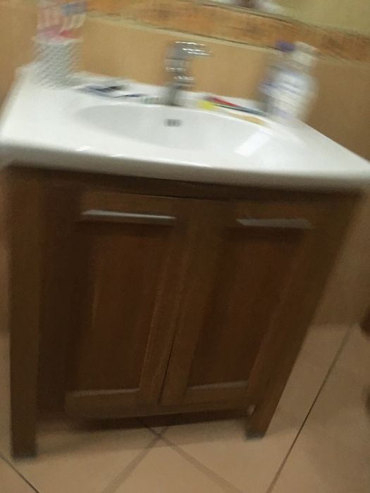 Szafka pod umywalkę lity dąb olejowany