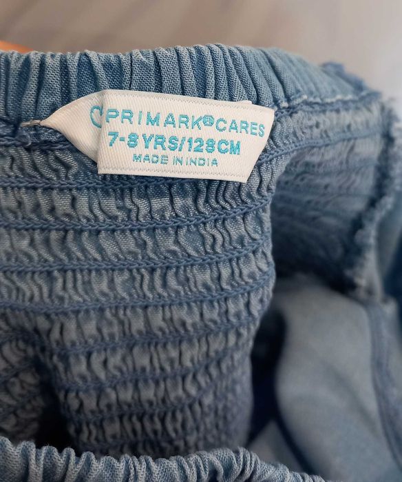 vestido de ganga fresco para criança 7-8 anos