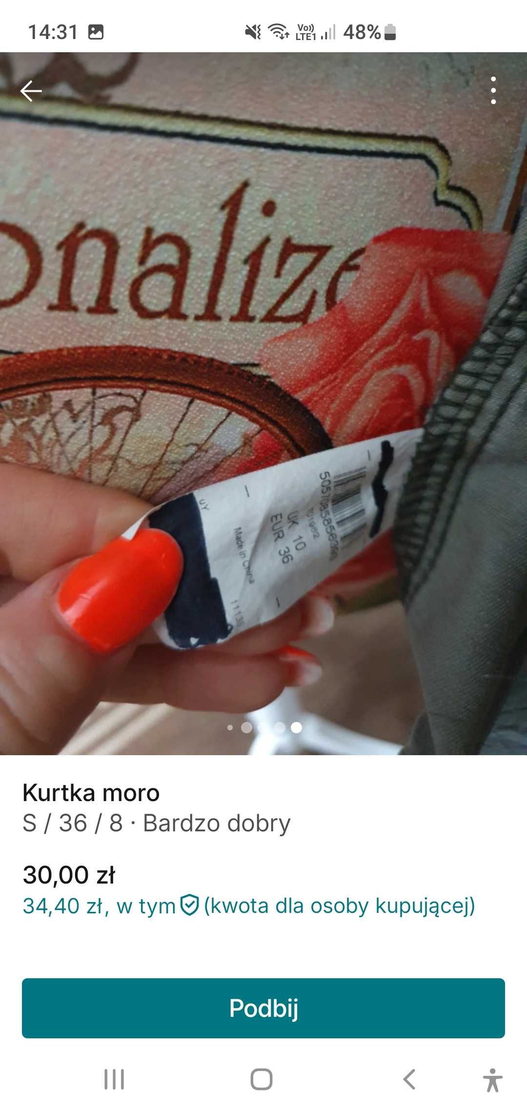 Kurtka moro damska