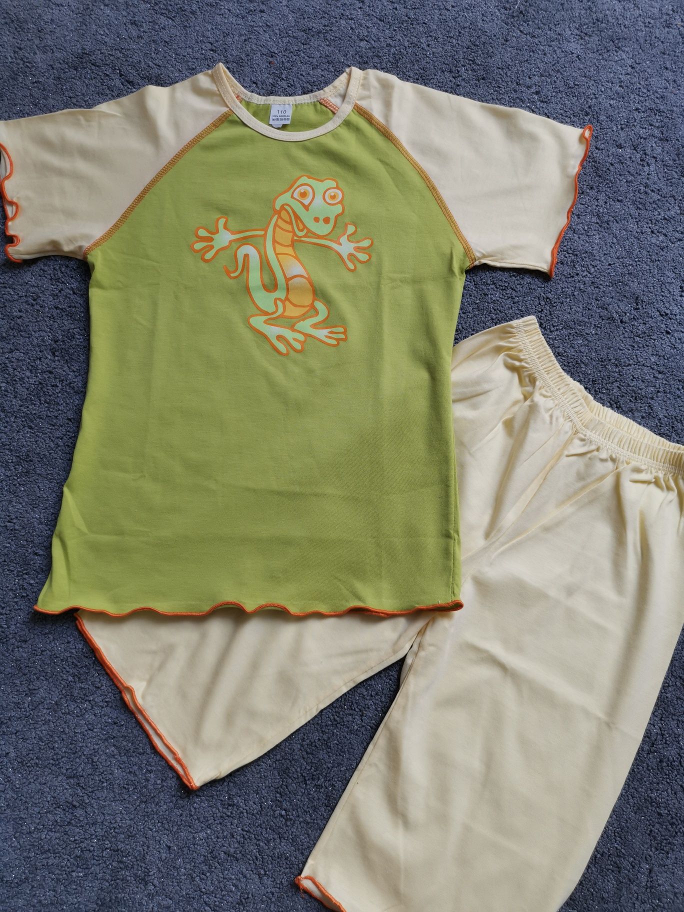 NOWA Piżama piżamka letnia krótki rękaw dla dziewczynki 110