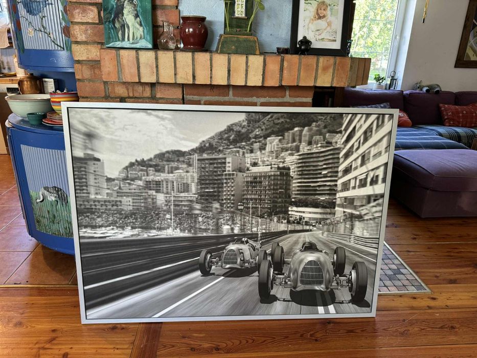 Obraz, grafika wyścigów Monako