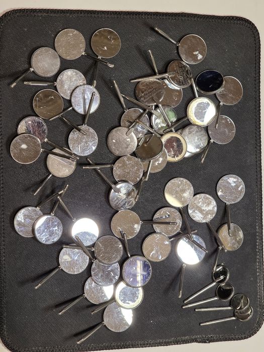 стоматологические зеркала (около 50 шт). Производство Германия, Hahnen