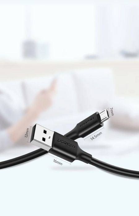 Ugreen kabel przewód USB - micro USB 2A 1m czarny
