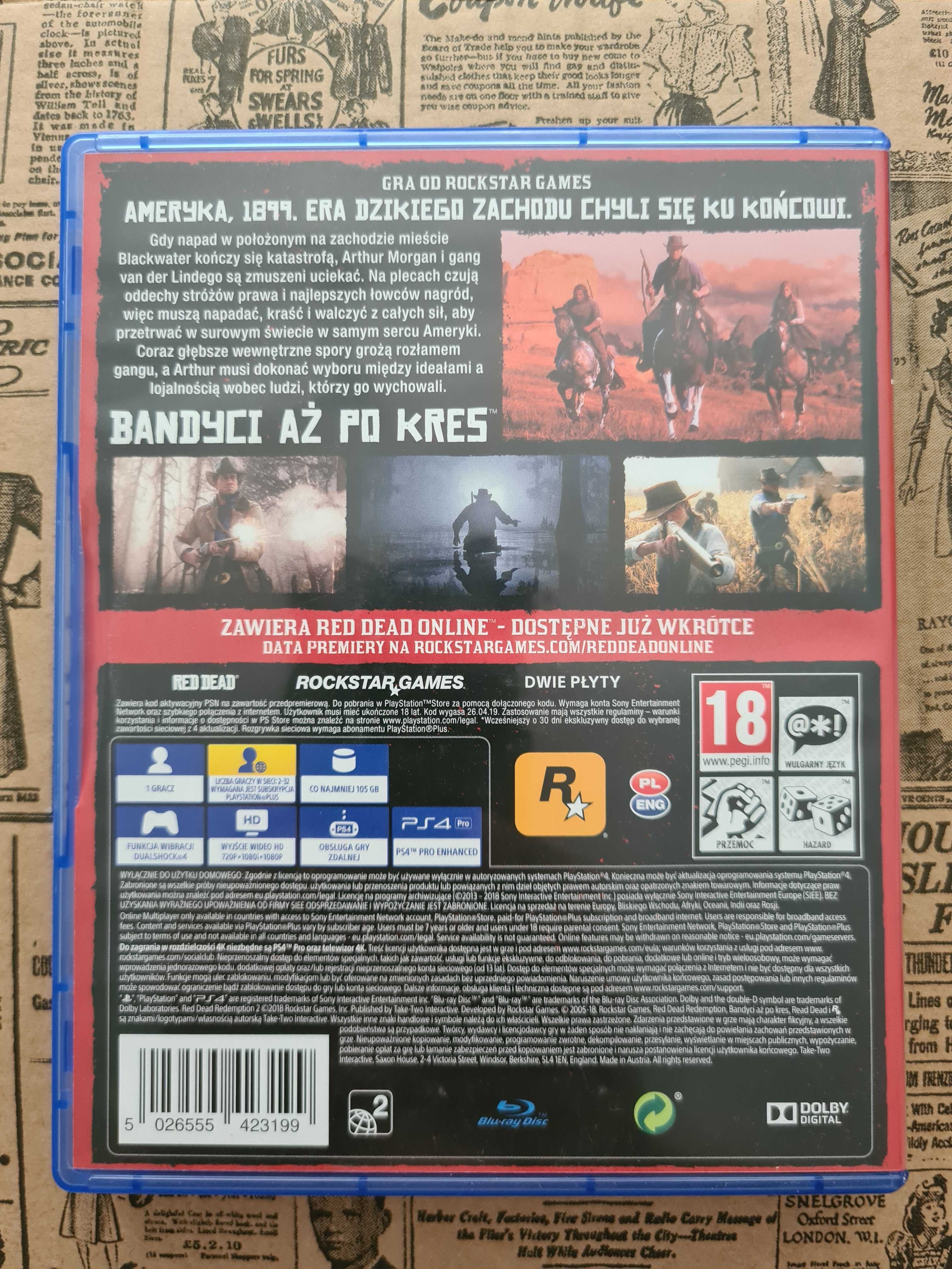 Gra RDR 2 PS4/PS5