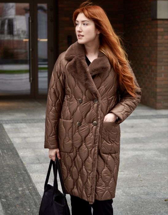 Alberto Bini пальто стьобане чорне Стеганое пальто женское