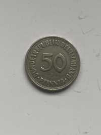 Moneta RFN - 50 fenigów pfennig 1966