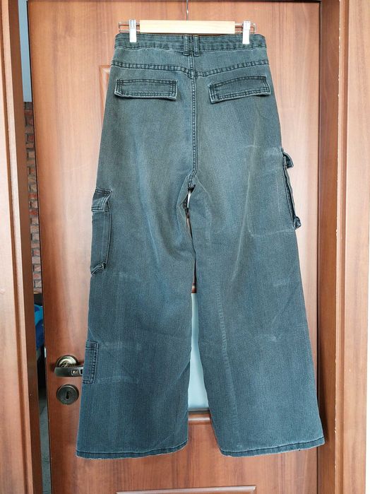 Spodnie cargo H&M Divided r.38 czarne