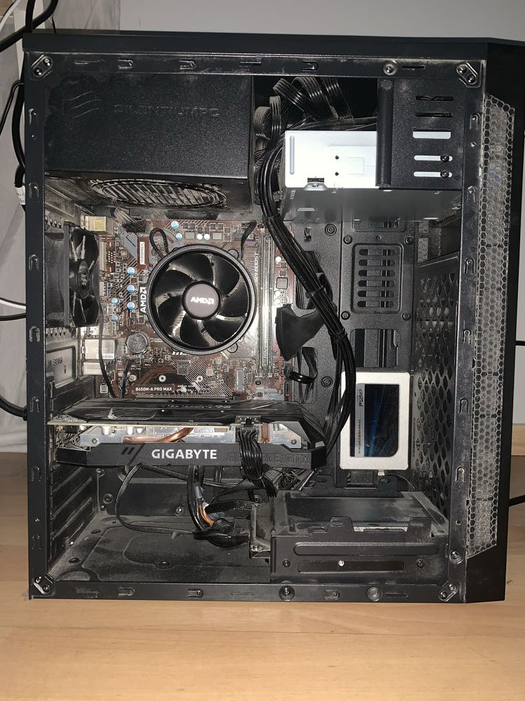 Komputer gamingowy Zestaw Ryzen 5 2600 gtx 1660ti 16gb ram SSD