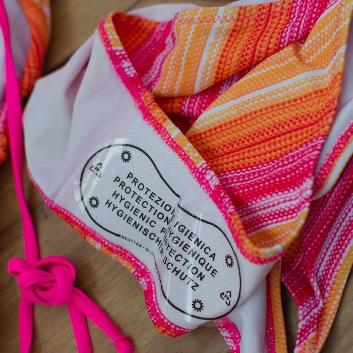 Яскравий купальник, ліф-шторка