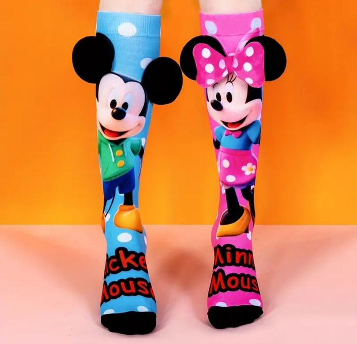 Nowe Podkolanówki Myszka Minnie i Myszka Miki 3 D