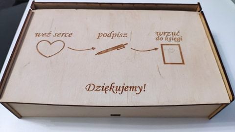Serduszka do księgi gości