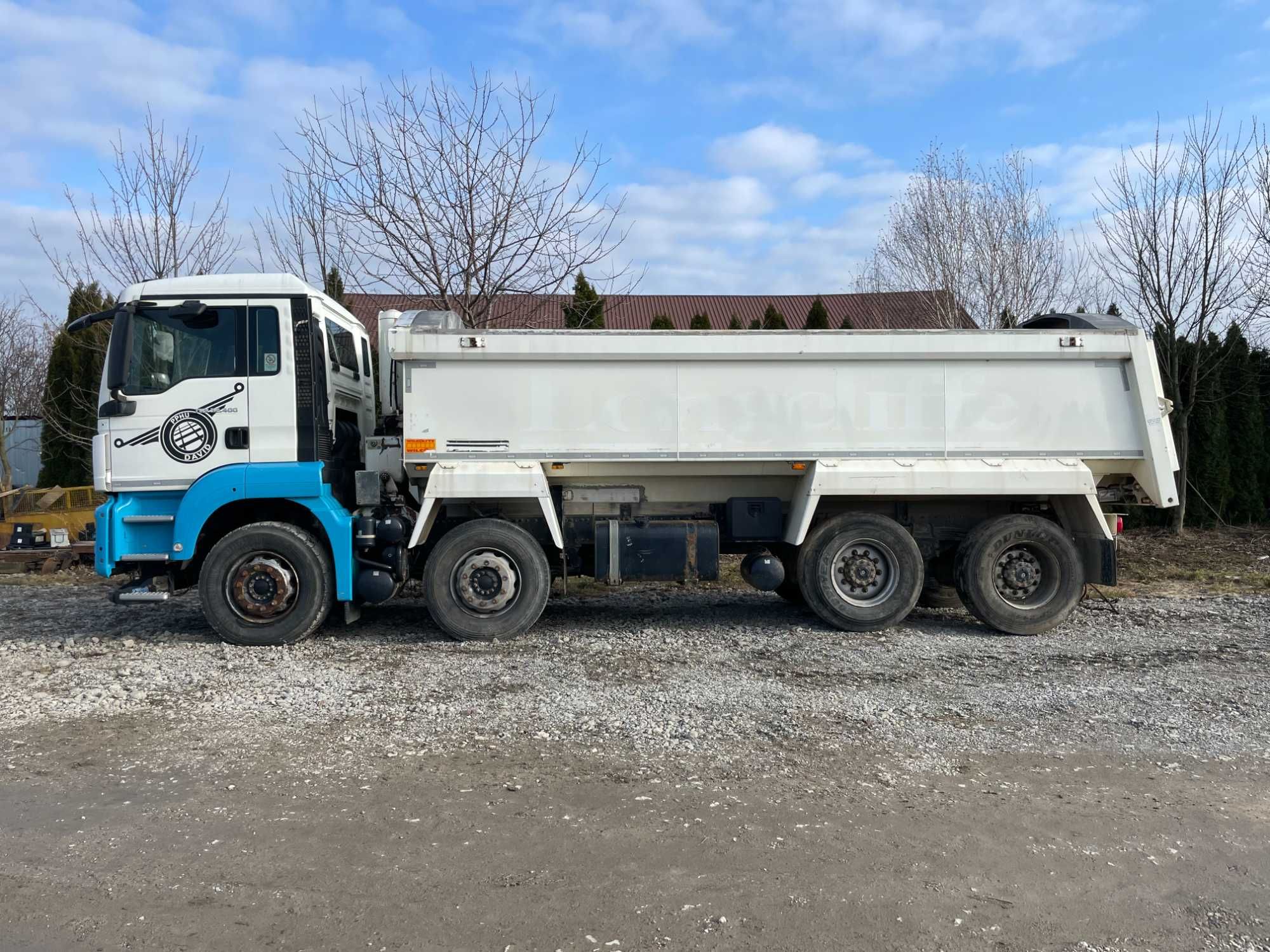 MAN TGS 32.400 wywrotka aluminiowa 8x4 2014 rok