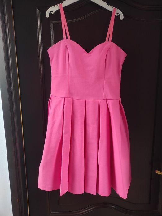 Sukienka różowa na wesele wakacje Mohito 36/S