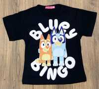 bluzka t-shirt BLUEY czarna ostatnie rozmiary 104 i 122/128