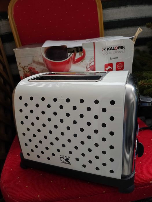 Toster Biały Opiekacz Do Bułek Parówek tostów KALORIK Retro kuchenny