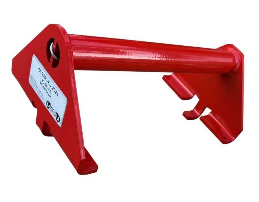 Uniwersalny Czerwony Stoper Pod Koło Pojazd do 4500dmc VDI 2700 8.1