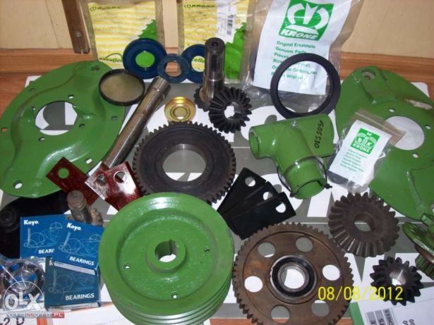 Części do kosiarka Krone Claas koło zębate, przekładnia, nożyk, wałek