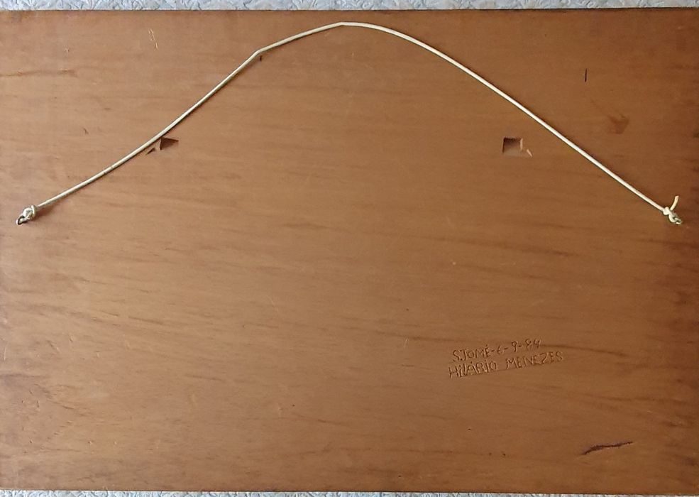 Quadros em madeira. Artesanato São Tomé e Principe