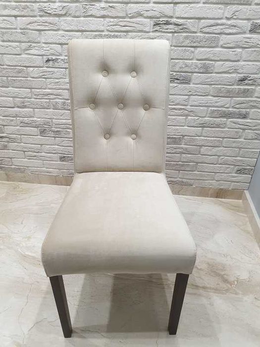 Krzesło pikowane glamour do salonu jadalni wygodne Producent Promocja!