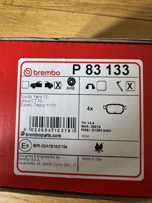 Pastilhas Toyota Yaris