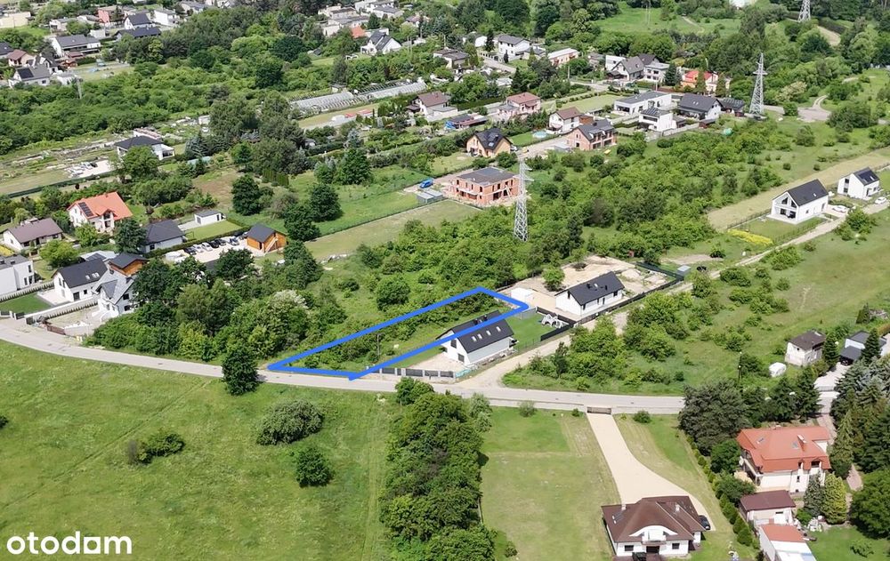 Działka 840 m² – media w drodze, asfalt, las 350 m | Będzin Zielona