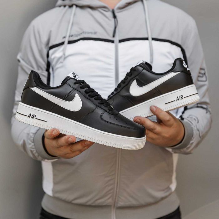 Кросівки Nike Air Force 1 Black-White premium