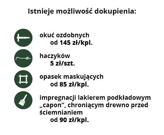 Okiennice drewniane ozdobne z sercem 90x90