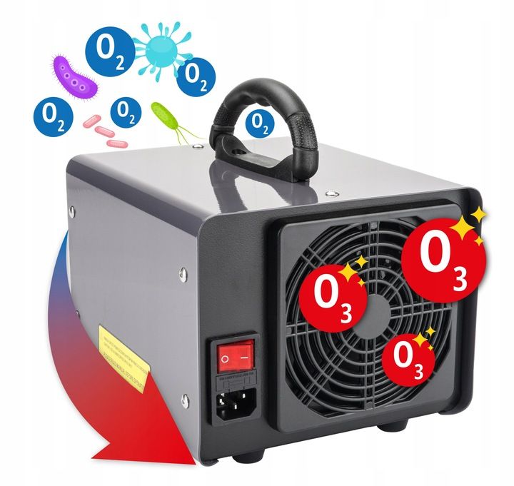 Generator Ozonu Ozonator Oczyszczacz Do Powietrza 60 000 Mg/H + Timer