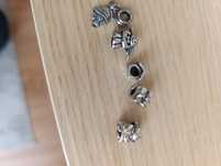 Peças em prata para pulseira