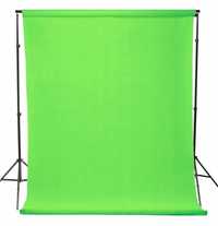 Professionally Zestaw Green Screen 1,6x5m klipsy gratis!