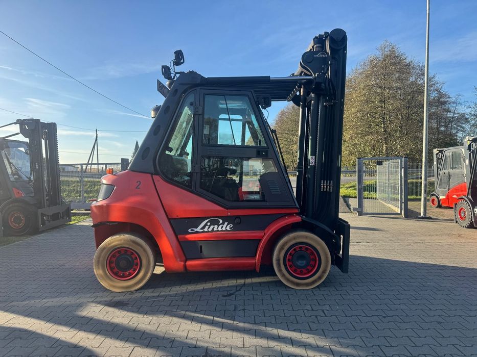 Linde H70D 2013 kabina 4 sekcje 396 h60 h80 diesel 396 toyot  Linde H70D 2013  4 sekcje kabina