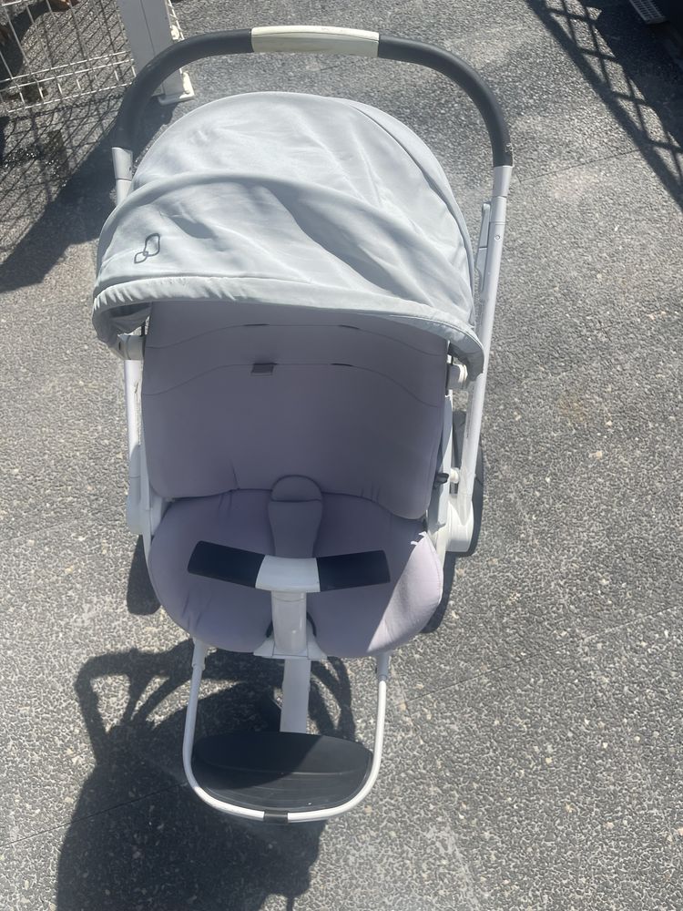 Carrinho de bebe quinny com babycock+isofix/cadeira auto