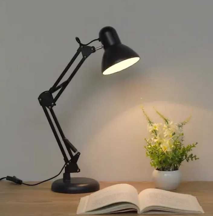 Настольная лампа регулируемая на струбцине и подставке