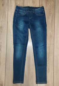 Spodnie jeansy dziewczęce na gumce rozmiar 164 cm/ M