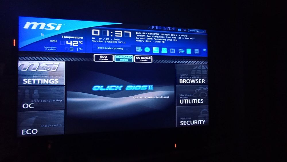 Stacjonarny komputer pc Msi