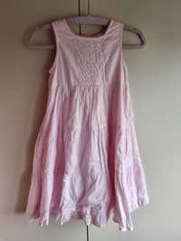 Różowa sukienka H&M 128