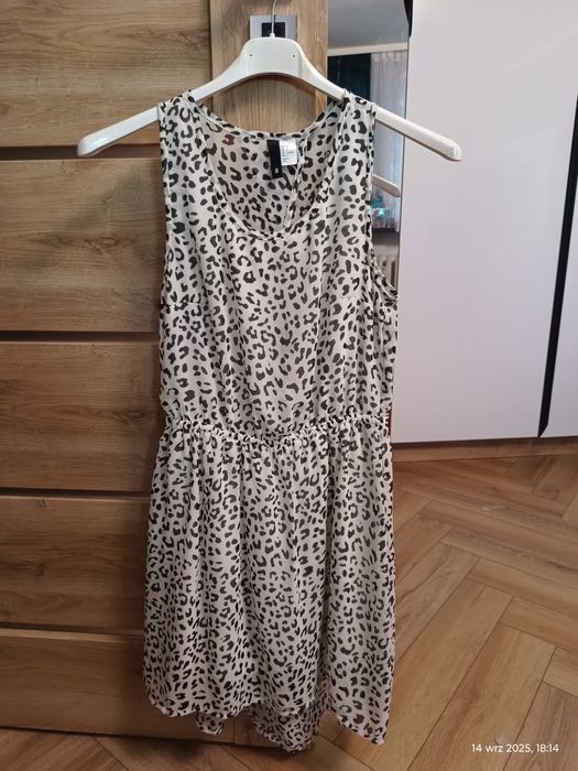 Letnia sukienka w panterkę xd 34